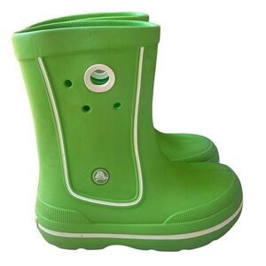CROCS Crocband‎ Jaunt Green Rain Boots Size 1